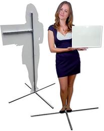 Хардпостер из пластика (ПВХ) на хромированной трубе